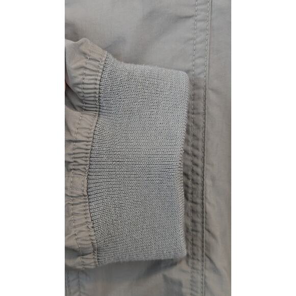 IZOD Golf Mens Windbreaker Jacket Large Green Hooded Multi Pocket Lightweight - Picture 4 of 11